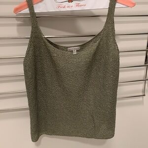 Anne Klein open knit twin set